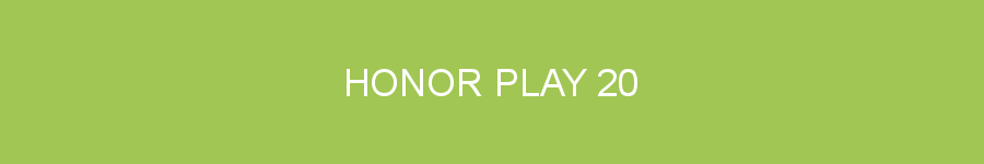 Honor Play 20